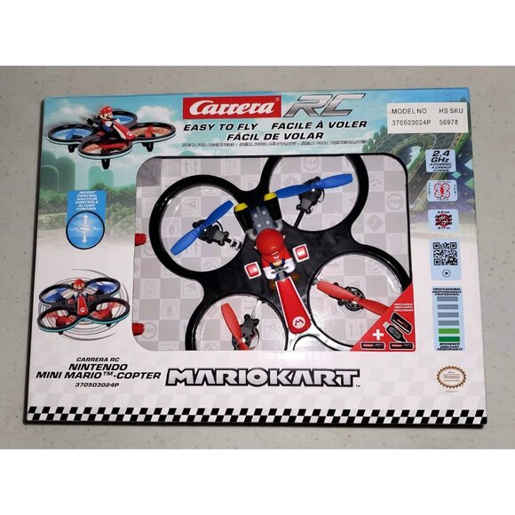 REMOTE CONTROLLED NINTENDO MARIO KART QUADCOPTER BY CARRERA NWT - Picture 8 of 15